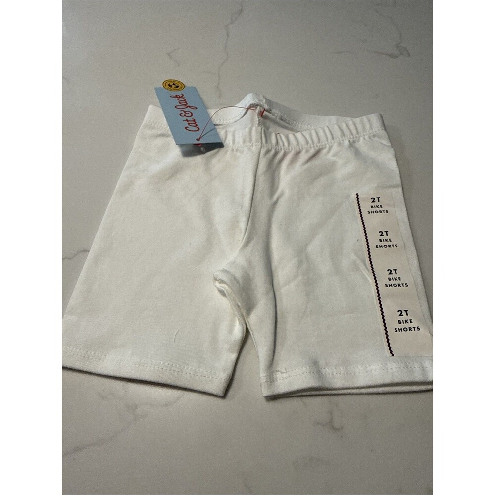 Cat & Jack Toddler Girls Size 2T Pull-On Bike Shorts Black